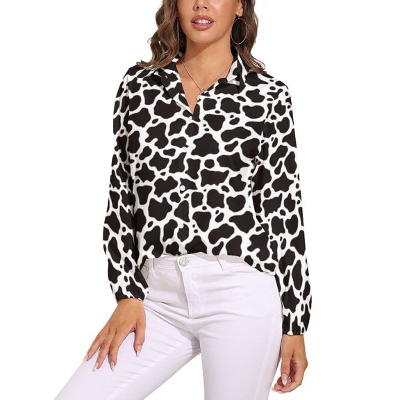 Animal Chic Blouse Leopard Print Funny Graphic Blouses Womens Street Fashion Shirts Spring Long Sleeve Oversized Clothes