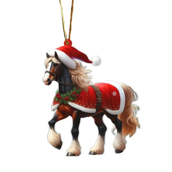 Animal Christmas Ornament Animal Ornaments for Christmas Tree Hanging Acrylic Hanging Ornament Home Party Décor