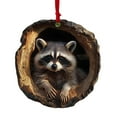 thumbnail image 1 of Animal Christmas Ornament, Christmas Tree Animal Pattern 2D Acrylic Ornament, Forest Animal Decoration, Seasonal Decor for Christmas Tree, Ceiling, Christmas Decor Keepsake Gifts, 1 of 9