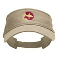 thumbnail image 1 of Animal Circular Logo Embroidered Cotton Twill Washed Visor - Khaki OSFM, 1 of 5