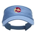 thumbnail image 1 of Animal Circular Logo Embroidered Cotton Twill Washed Visor - Lt Blue OSFM, 1 of 5
