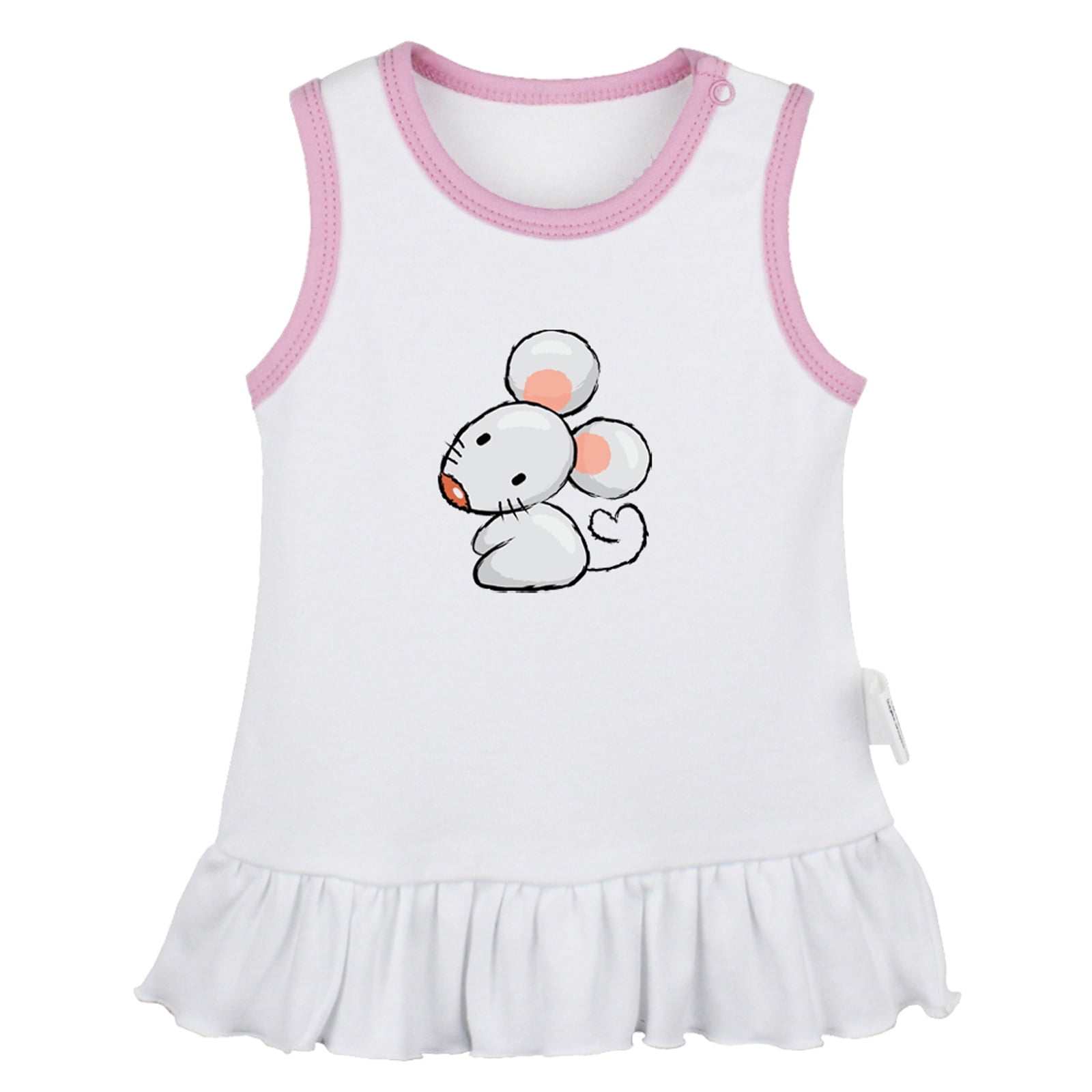 Animal Clever Mouse Pattern Dresses For Baby, Newborn Babies Skirts ...