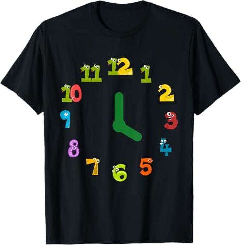 Animal Clock Funny Clock Teaching Time Clock TShirt