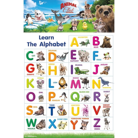 Animal Club - ABC Poster and Poster Clip Bundle