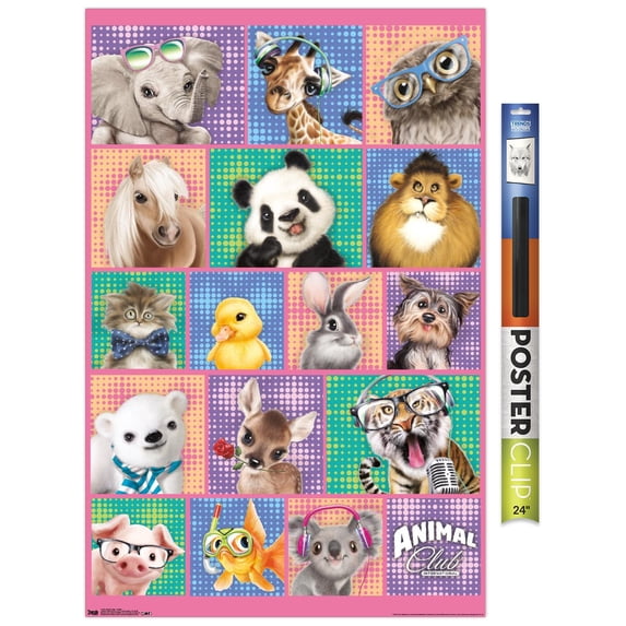 Animal Club - Group Wall Poster, 22.375" x 34"