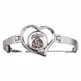 thumbnail image 1 of Animal Cobras Creature Combination Pattern Bracelet Heart Jewelry Wire Bangle, 1 of 4