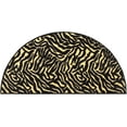 thumbnail image 1 of Animal Collection Custom Size Animal Print Area Rug for Living Room, Dining Room, Kitchen, Bedroom, Kids, Zebra Grazer - 30" x 60" Half Round, 1 of 1