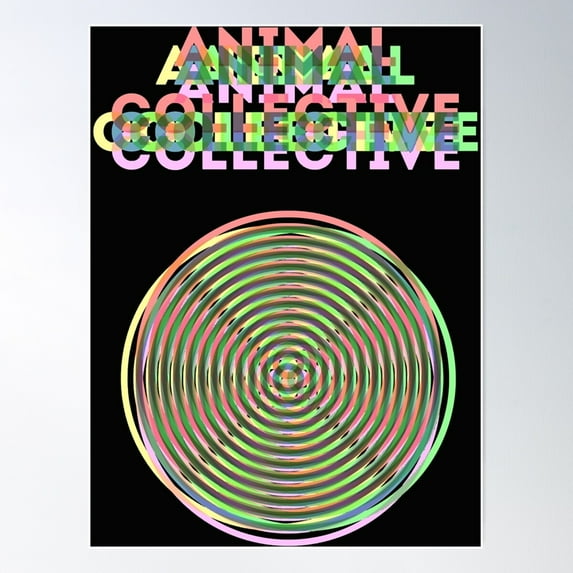 Animal Collective Psychedelic Essential Poster Wall Art, Modern Wall Decor For Living Room Bedroom, 16x24 UNFRAMED