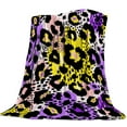 thumbnail image 1 of Animal Color Leopard Flannel Fleece Bed Blanket Bedspread Coverlet Bed Cover Soft Lightweight Warm Cozy Throw Blankets King Size, 1 of 4