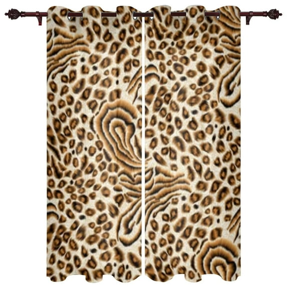 Animal Color Leopard Window Curtains Curtains for Living Room Decorative Items Living Room
