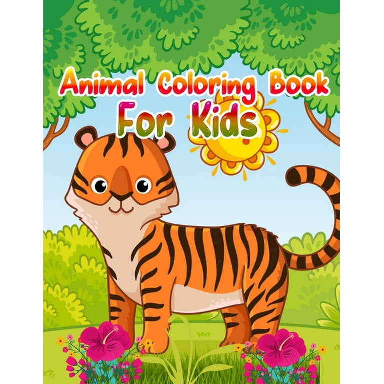 Coloring Books For Girls: Cute Animals: Relaxing Colouring Book for Girls,  Cute Horses, Birds, Owls, Elephants, Dogs, Cats, Turtles, Bears, Rabbits -  Art Therapy Coloring