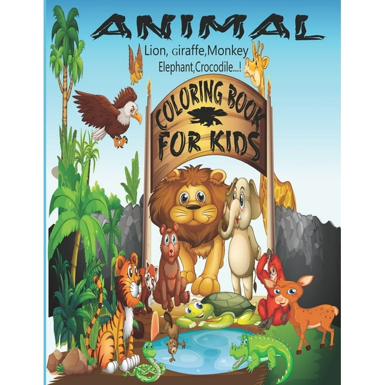 Papyrus Jungle Theme Children Kids Photo Album 11x8 6-Ring Lion Monkey  Giraffe