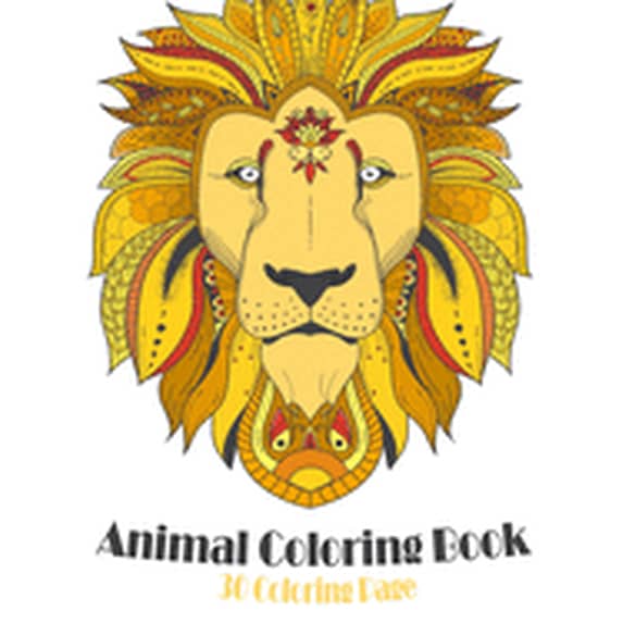 Animal Coloring Book: Lovely animals coloring books - mosaic coloring bookAnimal Mandala Coloring Book - Background for , (Paperback)