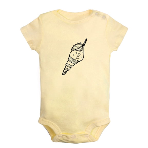 Animal Conch Pattern Romper For Babies, Newborn Baby Unisex Bodysuits, Infant Jumpsuits, Toddler 0-24 Months Kids One-Piece Oufits