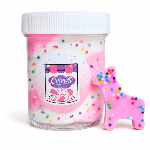 Hoshimi Slimes Animal Cookie Frosting Snow Butter Slime, Sugar Cookie Scent, 4 oz