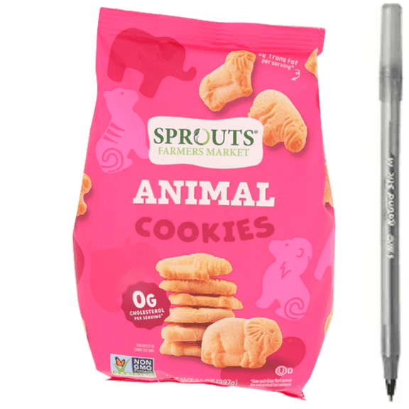 Animal Cookies with pen