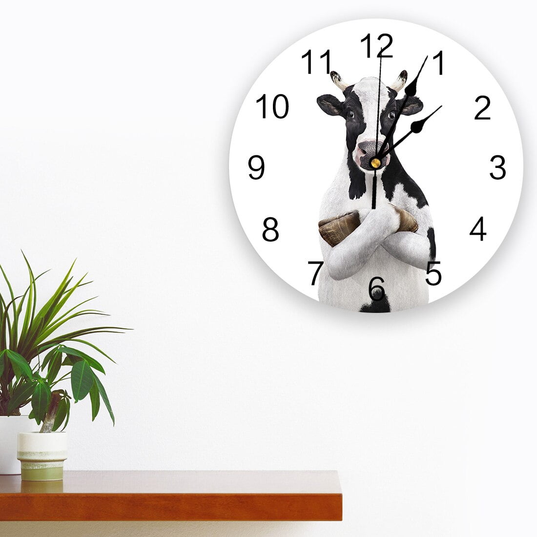 Animal Cow Farm Wall Clock for Kids Rooms Silent Clocks Wall Home Decor