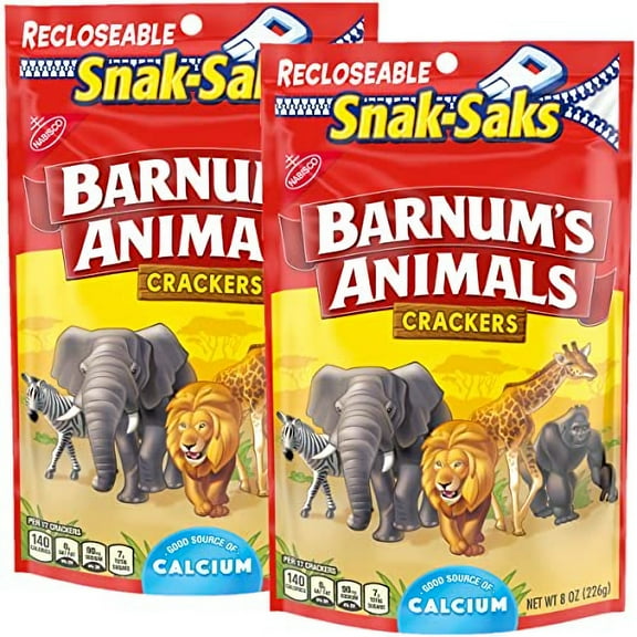 Barnum Animal Crackers 8 Oz Bag, 2 Packs