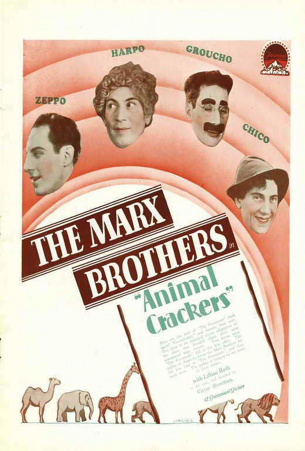 Animal Crackers POSTER (27x40) (1930) (Style C)