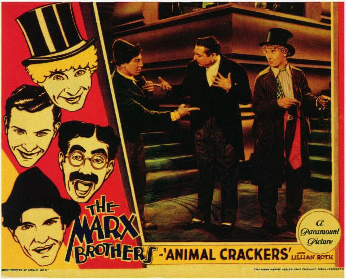 Animal Crackers movie POSTER (Style G) (11" x 14") (1930)