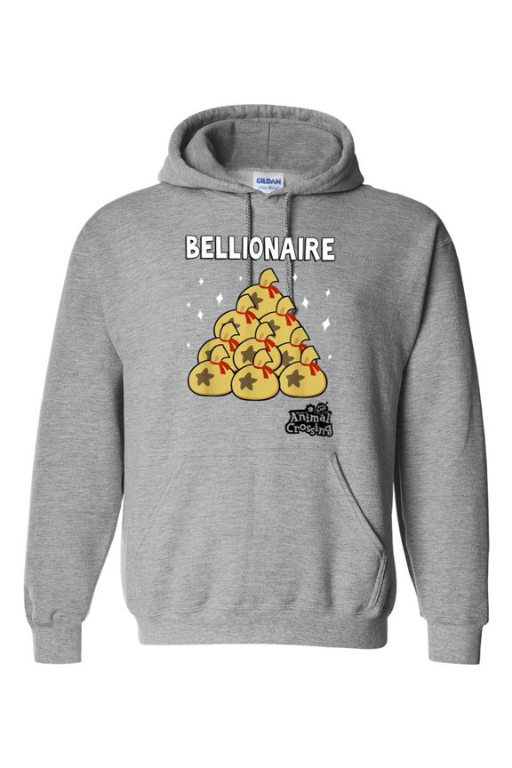 Animal Crossing Bellionaire Funny Gamer New Leaf Pocket Camp Fan Gift Idea Hoodie Unisex, up to 5XL