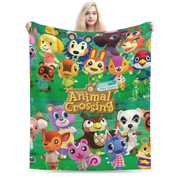 Animal Crossing Blanket Fuzzy Plush Bed Blanket Cozy Fluffy Air Condition Quilt For Adults Kids