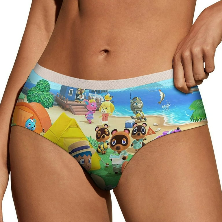 Animal Crossing Cartoon Women's Brief Lady Lace Underwear