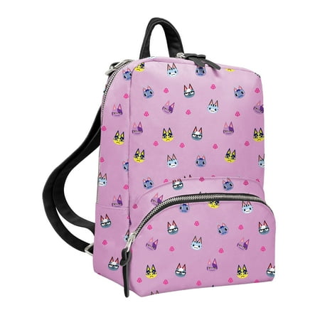 Controller Gear Animal Crossing - Small Backpack Mini Bookbag Travel Bag for Nintendo Switch Console & Accessories - Cat's Meow