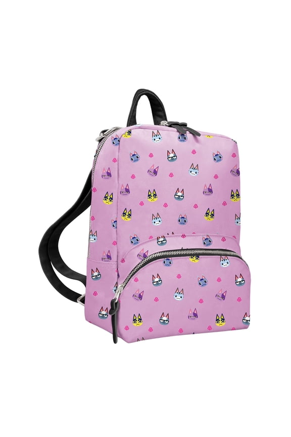 Animal Crossing - Small Backpack Mini Bookbag Travel Bag for Nintendo Switch Console & Accessories - Cat's Meow