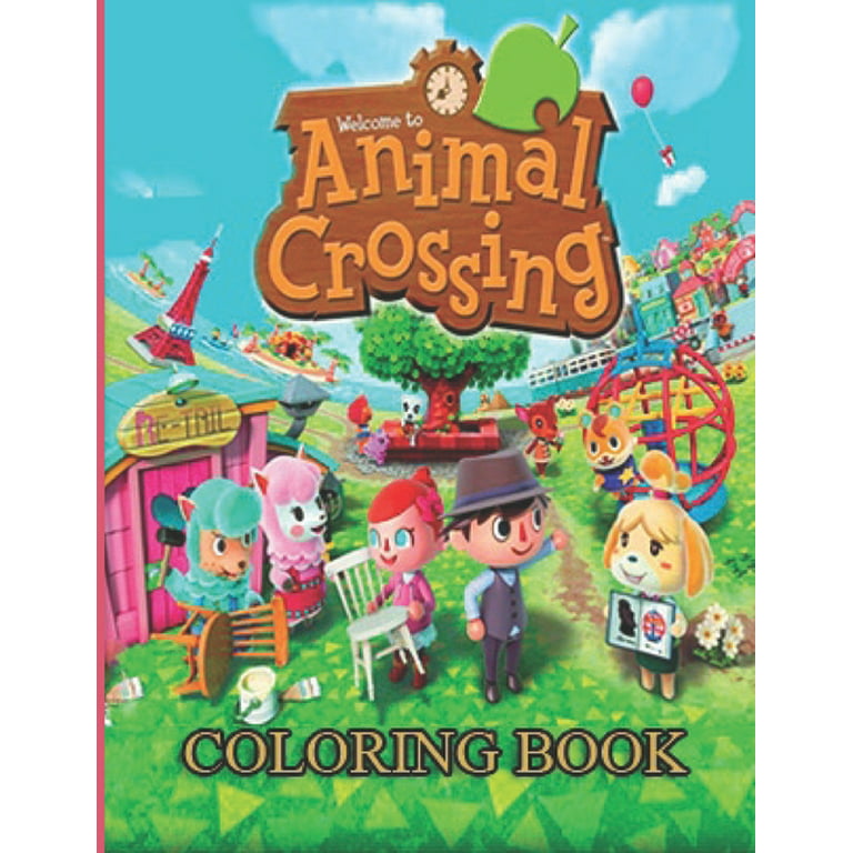 Animal Crossing Coloring Book : Jumbo Animal Crossing Adults Coloring  Books! (Stress Relieving For Anyone). (Paperback)