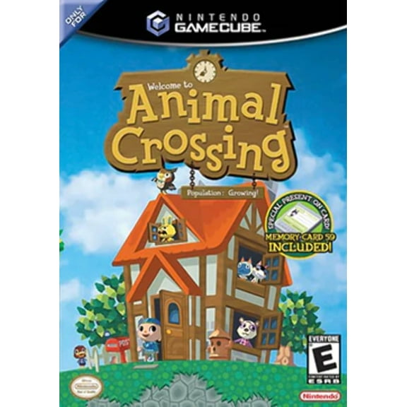 Restored Animal Crossing Gamecube , Physical/Nintendo, Simulation, Parental Controls 4 Offline Players, Video Game