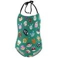 thumbnail image 1 of Animal Crossing Girls One Piece Swimsuits Quick Dry Bathing Suit Swimwear Swimming Suit 11-13Y(160cm), 1 of 8