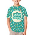 thumbnail image 1 of Animal Crossing Kid's T-Shirt Short Sleeve T-Shirt Tops Summer Tee Shirt for Boys Girls 140CM, 1 of 8