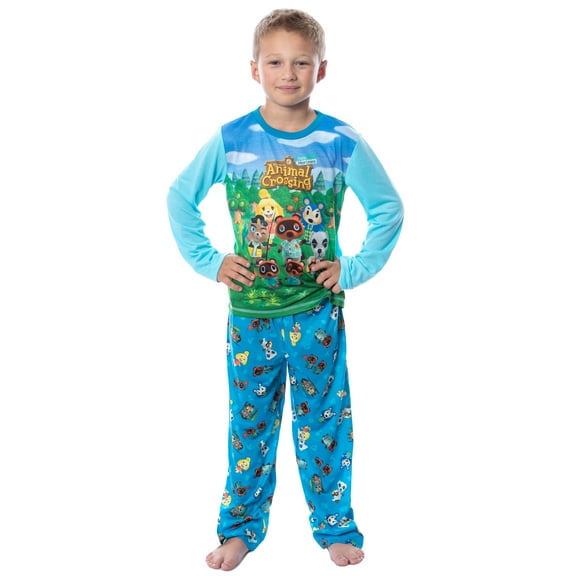 Animal Crossing Little Boys' New Horizons Character Pajamas 2 Piece Set