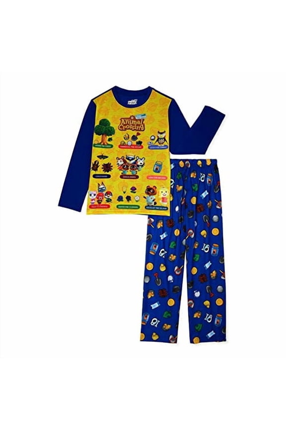 Long Sleeve Top & Long Pants 2-Piece Pajama Set, X-Small