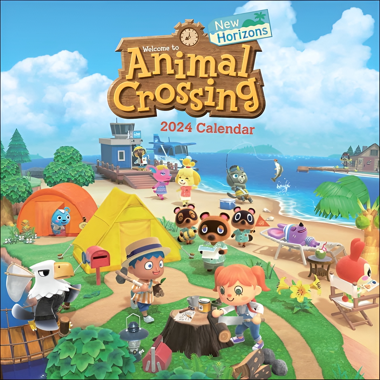 Animal Crossing: New Horizons 2024 Wall Calendar (Calendar