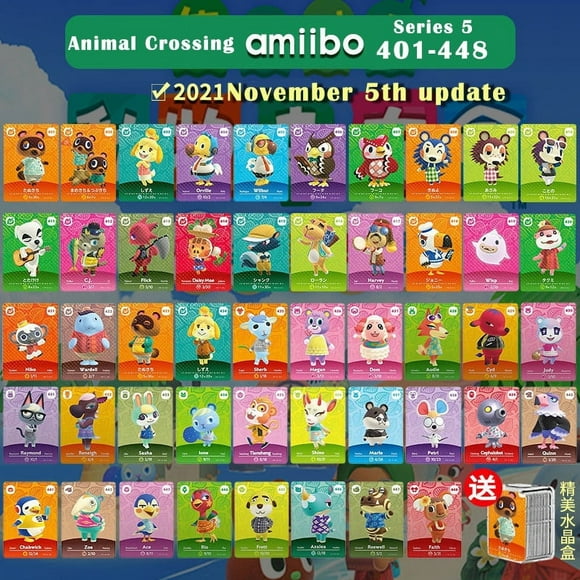 Animal Crossing New Horizons Amiibo Cards Series 5 #401-#448 Animal Crossing NFC Cards For NS Switch lite