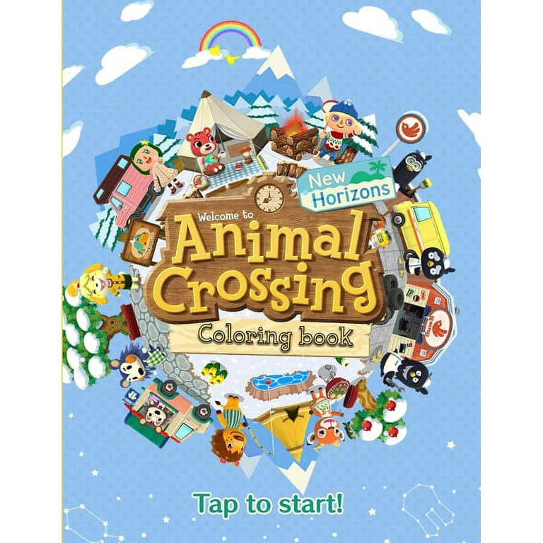 Animal Crossing New Horizons Coloring Book: Jumbo Coloring Books for Kids  with Over 50 Funny Design (Paperback)