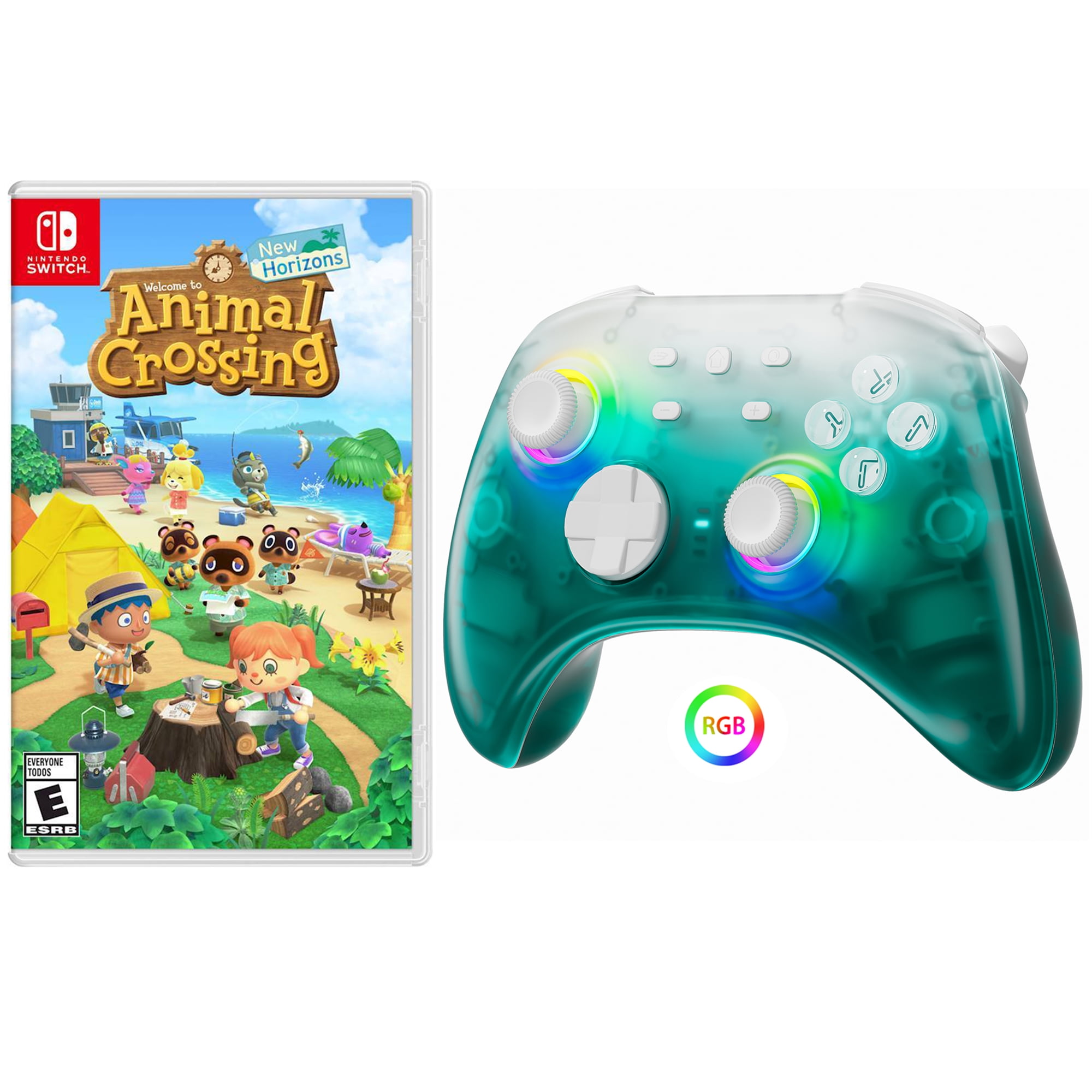 Animal Crossing New Horizons Game Disc and Upgraded Switch Pro