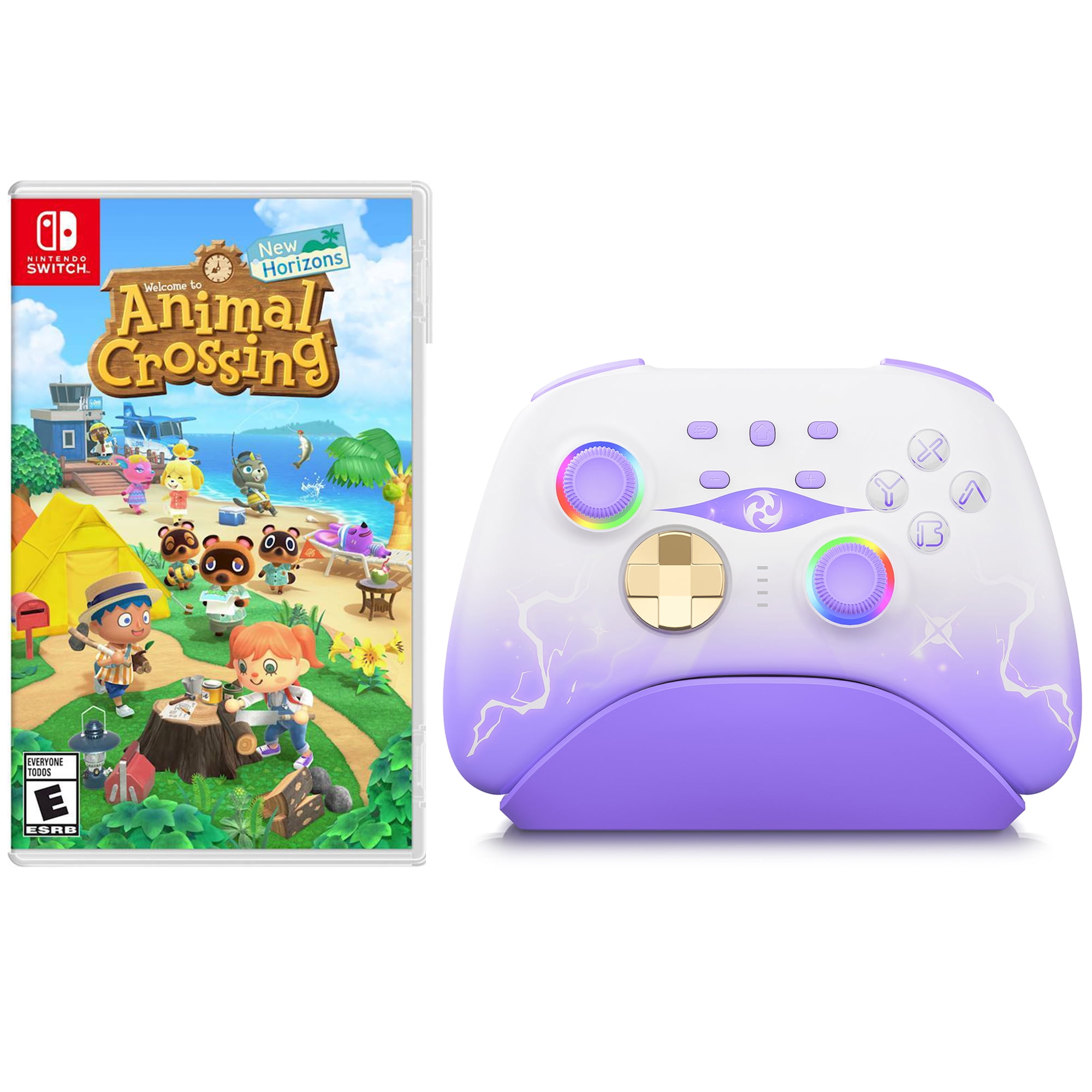 Animal Crossing New Horizons Game Disc and Upgraded Switch Pro