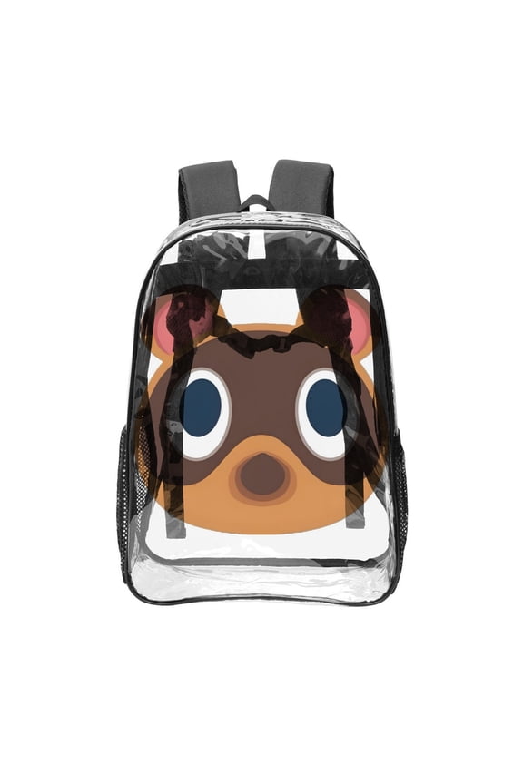 Animal Crossing Pattern Transparent Backpack Lightweight And fashionable Showcasing Personality And Leading The Trend