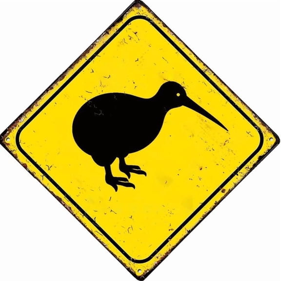 Animal Crossing Sign Kiwi Sign For Home Office Bar Indoor Outdoor Wall Decor Yard Sign Square Sign 12" X 12"