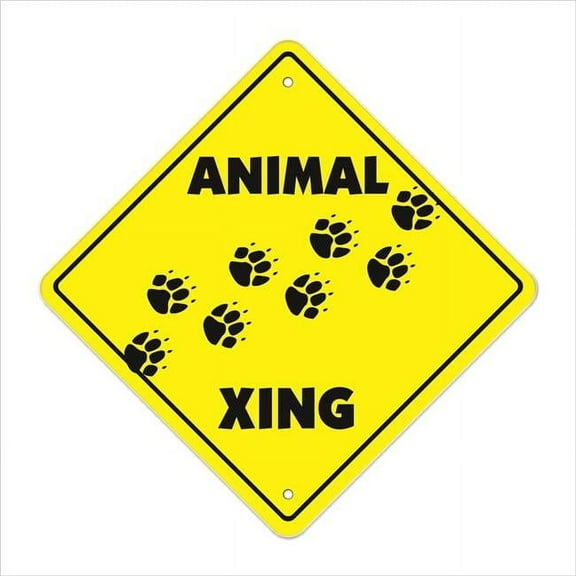 Animal Crossing Sign Zone Xing | Indoor/Outdoor | 14" Tall love zoo cat dog bird fish all any