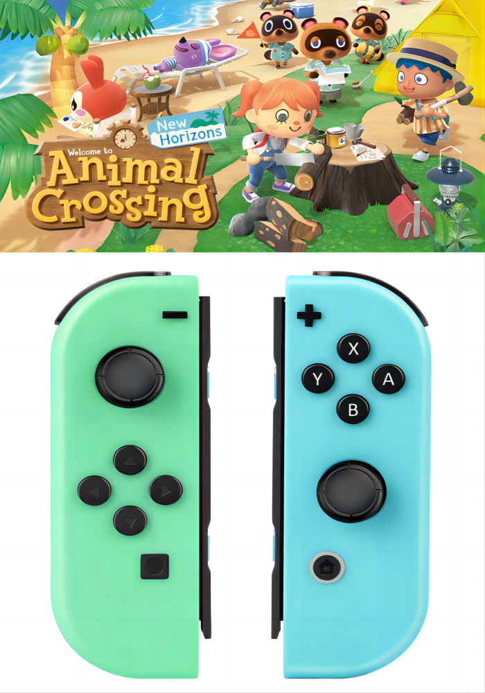 Controle Joypad Nintendo Switch Oled Animal Crossing Rgb