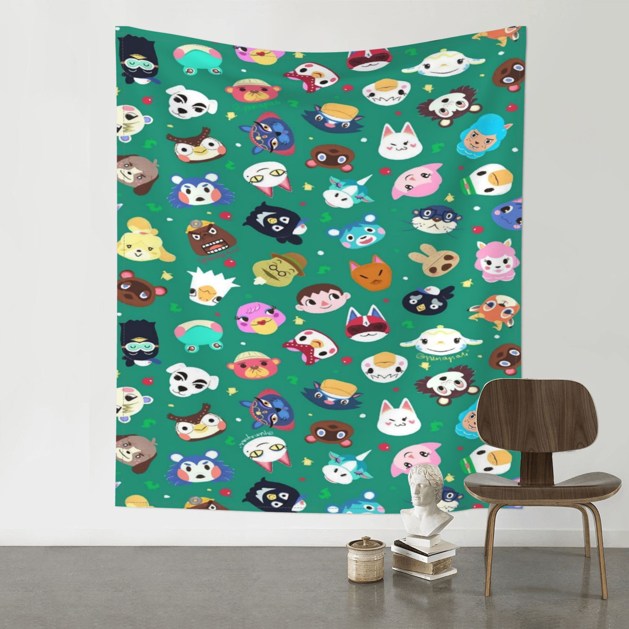 Animal Crossing Wall Tapestry Anime Poster For Bedroom Aesthetics Funny Room Decor Flag Wall