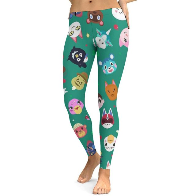Animal Crossing Women's Yoga Pants Printing Lounge Legging Workout