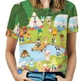 thumbnail image 1 of Animal Crossing Womens T-shirts Crewneck Shirts Blouse Short Sleeve Tee Shirts Girls Tops 6XL, 1 of 8