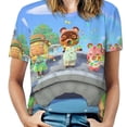 thumbnail image 1 of Animal Crossing Womens T-shirts Crewneck Shirts Blouse Short Sleeve Tee Shirts Girls Tops M, 1 of 8