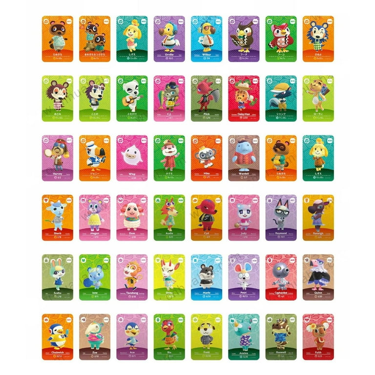 Every Animal Crossing amiibo card