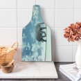 thumbnail image 1 of Animal Cutting Board, Classic Walking on Rope Heavy Large Balance Cloudy Skies, Decorative Tempered Glass Cutting and Serving Board, Wine Bottle Shape, Blue Grey White, by Ambesonne, 1 of 1